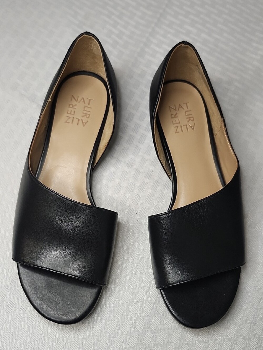 Naturalizer Womens Lucie Leather Open Toe Casual Slide size 8.5
